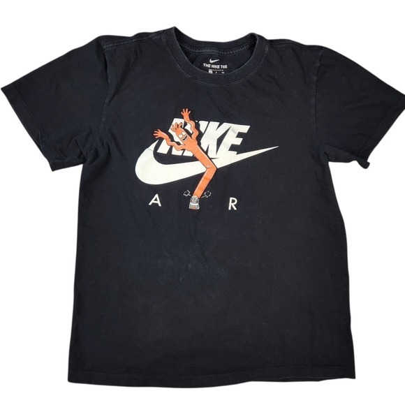 Nike Air Graphic Black T-Shirt Sz S Wacky Wavy Arm Flailing Inflatable Tube Man - Picture 1 of 5